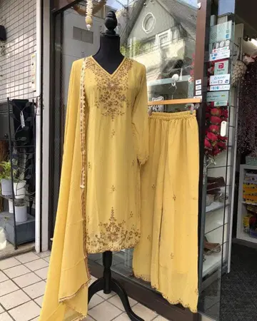 쿠르타, 팬츠, 숄 ( 3종 세트 )