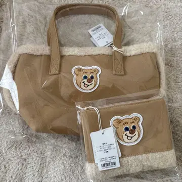 [미개봉 새상품] 페이러 올드 테디 와펜 보아 토트 파우치 2세트