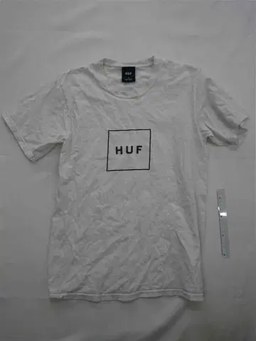 &허프 박스 로고 반팔 티셔츠 화이트 계열 S 사이즈 남성용