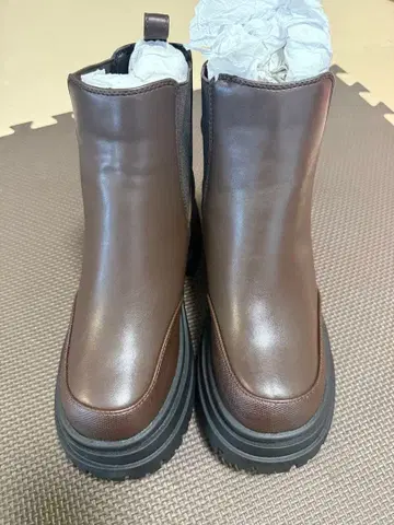 논 시마무라 브라운 통굽 숏부츠 L 사이즈