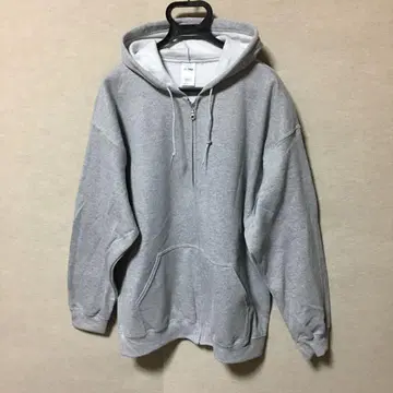 새상품 GILDAN 길단 집업 후드티 그레이 L