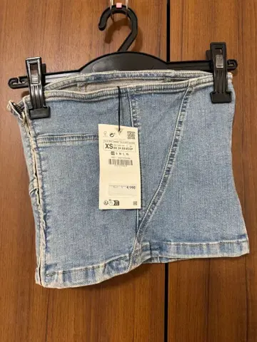 패치워크 데님 뷔스티에 XS 라이트 블루