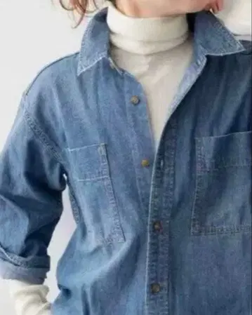 Spick and Span 라이트 온스 데님 셔츠