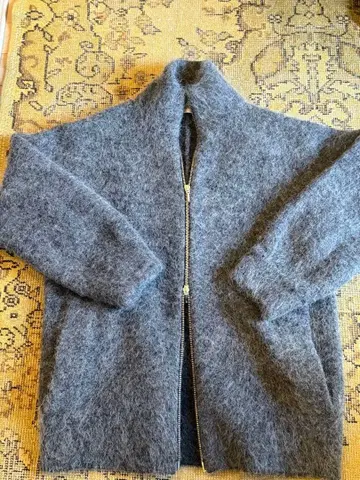 스나이델 이번 시즌 알파카 샤기 니트 코트 새상품