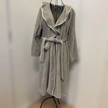 스나이델 홈 그레이 플리스 목욕 가운