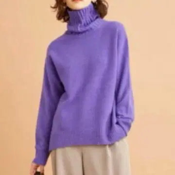 [ BY ] 울 캐시미어 루즈 터틀넥 니트