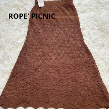 ROPE' PICNIC 로페피크닉 니트 스커트 브라운 택 포함 새상품