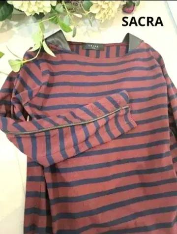 SACRA 스트라이프 패턴 긴팔 셔츠 M
