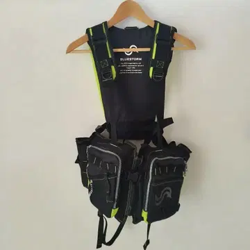 벚꽃 마크 포함 블루스톰 게임 베스트 구명 조끼 낚시