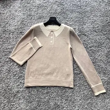 FOXEY 40 그레이스 울 니트 톤 다운 베이지