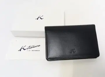 Kitamura/키타무라 가죽 명함지갑 다크 블루