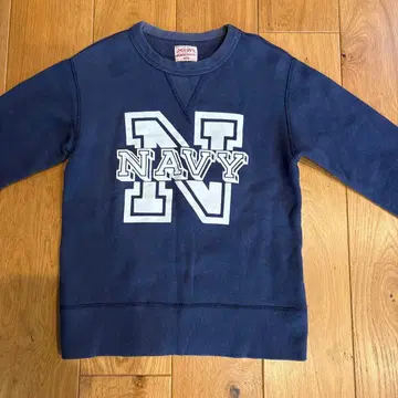 THE REAL McCOY'S 리얼 맥코이 V 퍼플네이비 맨투맨