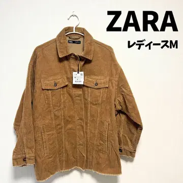 ZARA 코듀로이 자켓 M 브라운 미사용 새상품 24시간 이내 발송