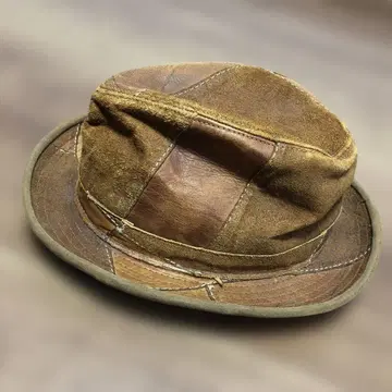 천연 가죽 패치워크 햇 large 사이즈 made in USA