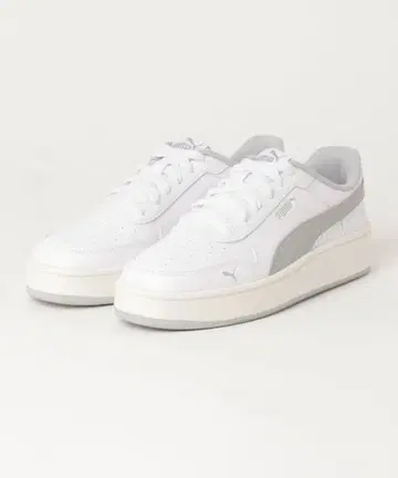 푸마 화이트 그레이 로우컷 스니커즈