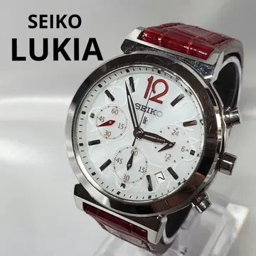 [ 작동 레어 ] SEIKO 루키아 솔라 크로노그래프 손목시계 t-007