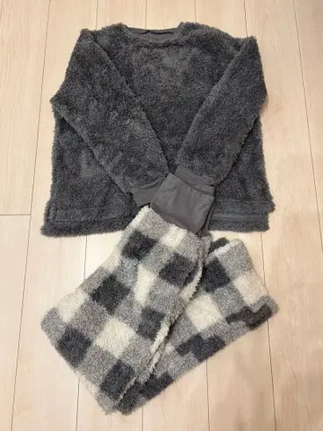 YU'NOW [ 복부 보온/온열 관리 ] 몰 니트풍 복대 파자마, 룸웨어