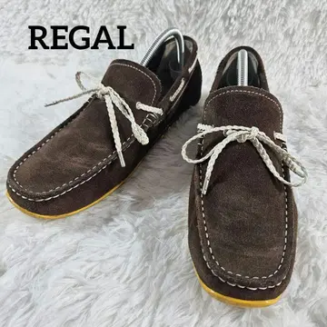 REGAL 리갈 드라이빙 슈즈 모카신 스웨이드 브라운 26cm