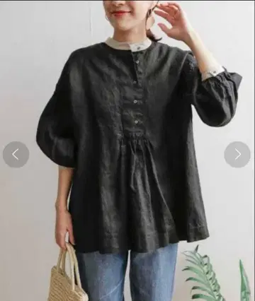 URBAN RESEARCH 바이컬러 소매 튜닉 블라우스