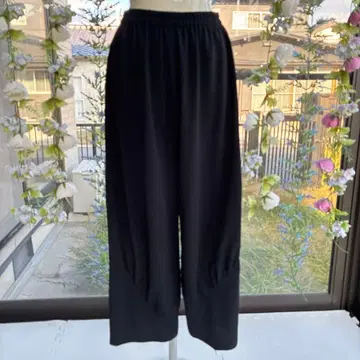 시선당 블랙 와이드 팬츠