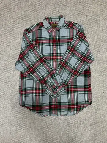 Eddie Bauer 에디 바우어 체크 무늬 플란넬 셔츠 블랙 택