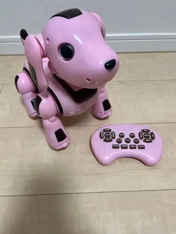 핑크 로봇 강아지 리모컨 포함