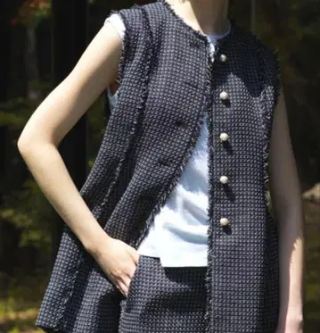 LOUNIE 트위드 베스트