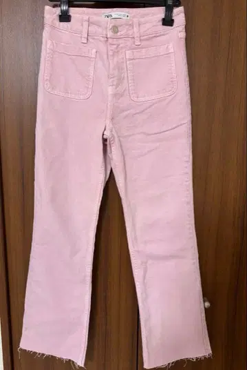 ZARA 핑크 팬츠 프린지