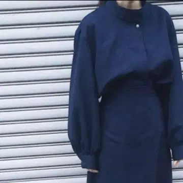 foufou 하이넥 블라우스