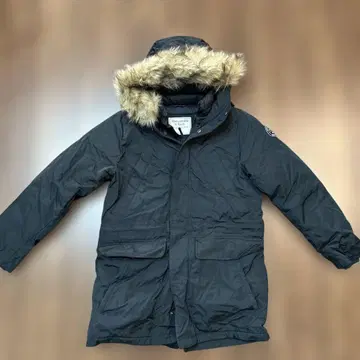 새상품급 Abercrombie & Fitch 블랙 충전솜 다운 자켓 XS