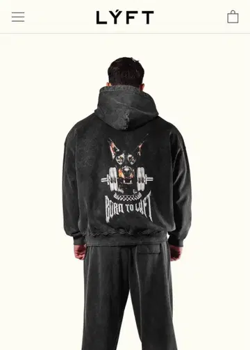 LYFT 리프트 도베르만 오버 사이즈 후드티