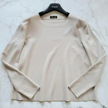 드로어 울 풀오버 블라우스 베이지 프리 사이즈