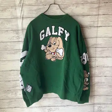 갈피 맨투맨 트레이닝복 그린