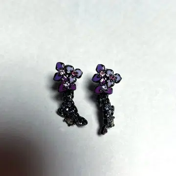 새상품급 ANNA SUI 나비 모티브 목걸이 귀찌 세트