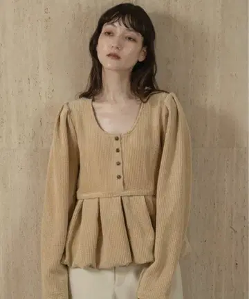 uneck balloon corduroy tops lawgy 블라우스