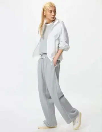 택 포함 미사용 새상품 UNIQLO 스웨트 팬츠 XXL 그레이
