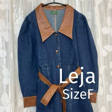 레저 데님 롱 셔츠 원피스 레트로풍 빈티지풍 여성용