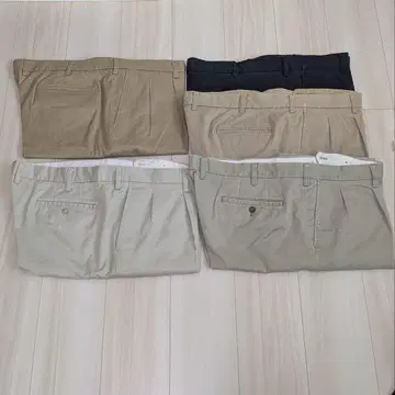 남성용 치노 팬츠 5개