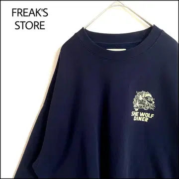 FREAK'S STORE 맨투맨 네이비 오버 사이즈