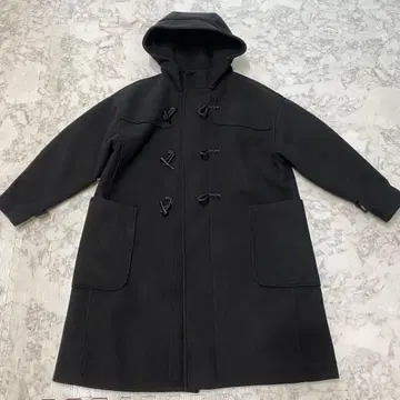 FORME 히가시하라 아키 더플 코트 블랙