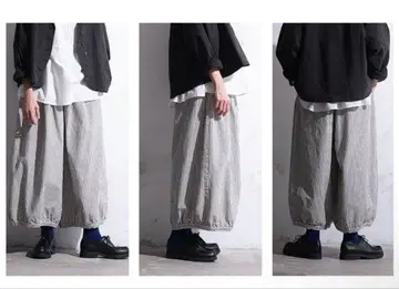 캔디 스트라이프 가우초 팬츠 벌룬 팬츠 3L