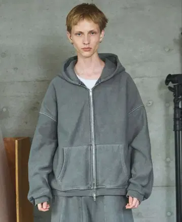 OPENING ACT 헤비 온스 지퍼 후드티