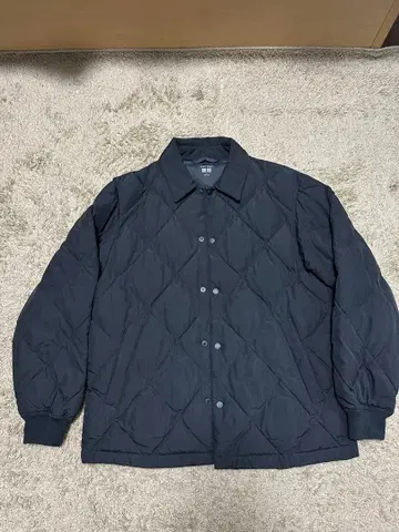 블랙 퀼팅 자켓