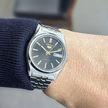 세이코 5 오토매틱 블랙 다이얼 7S26-0070 정품 벨트