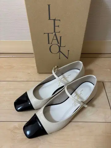 루탈론 바이컬러 펌프스 멜리 제인 23cm