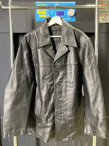 블랙 가죽 롱 자켓 6