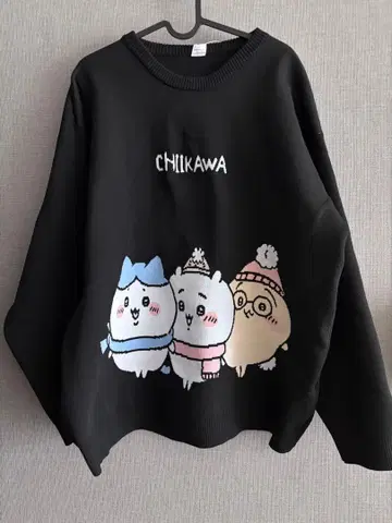 칠카와 블랙 니트 L