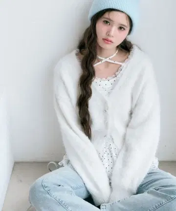 OLIVE des OLIVE melty ribbon short knit