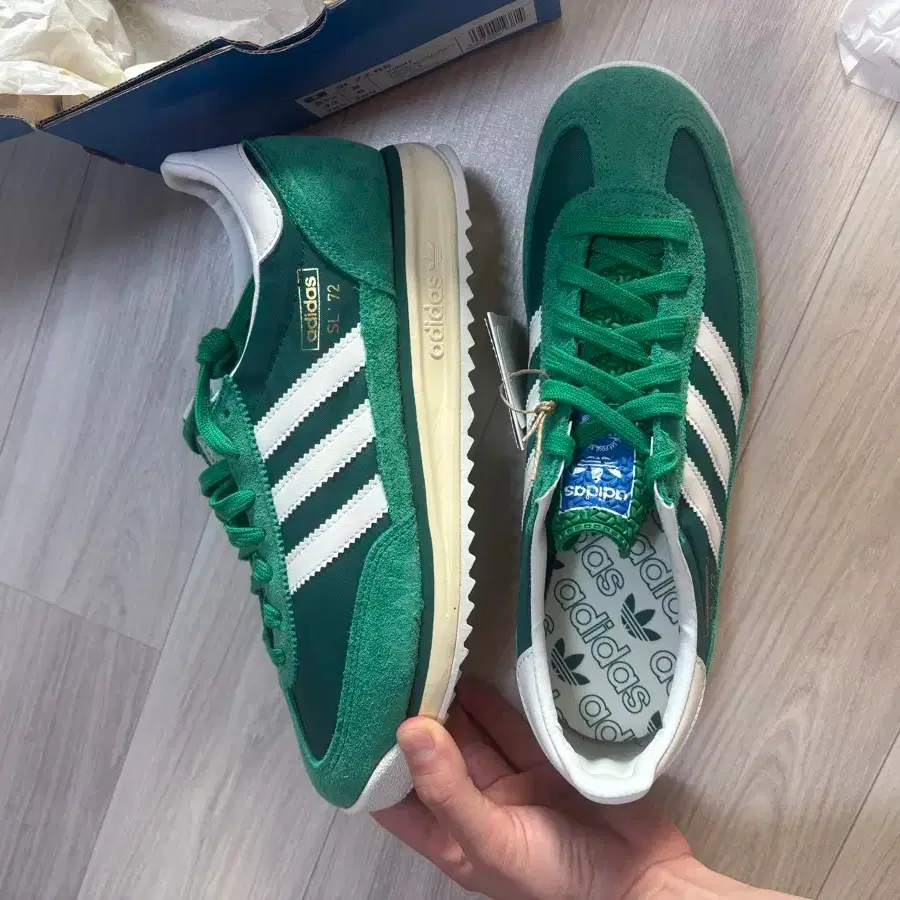 Adidas SL72 RS Green Suede Brand New