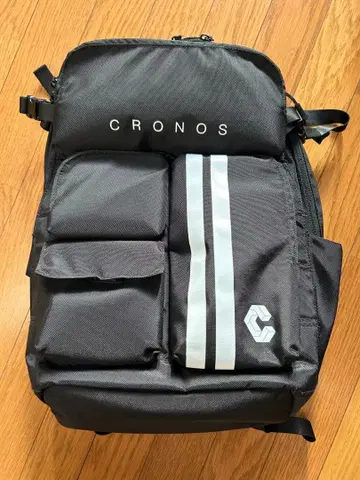 [ 완판템 ] CRONOS 백팩 스트라이프 디자인 블랙